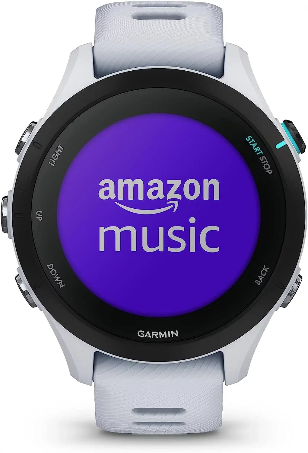 Garmin Forerunner 255S Music, Smaller GPS Running Smartwatch with Music, Advanced Insights, Long-Lasting Battery, Whitestone with Charging Base, USB Car/Wall Adapters & 6Ave Cleaning Kit