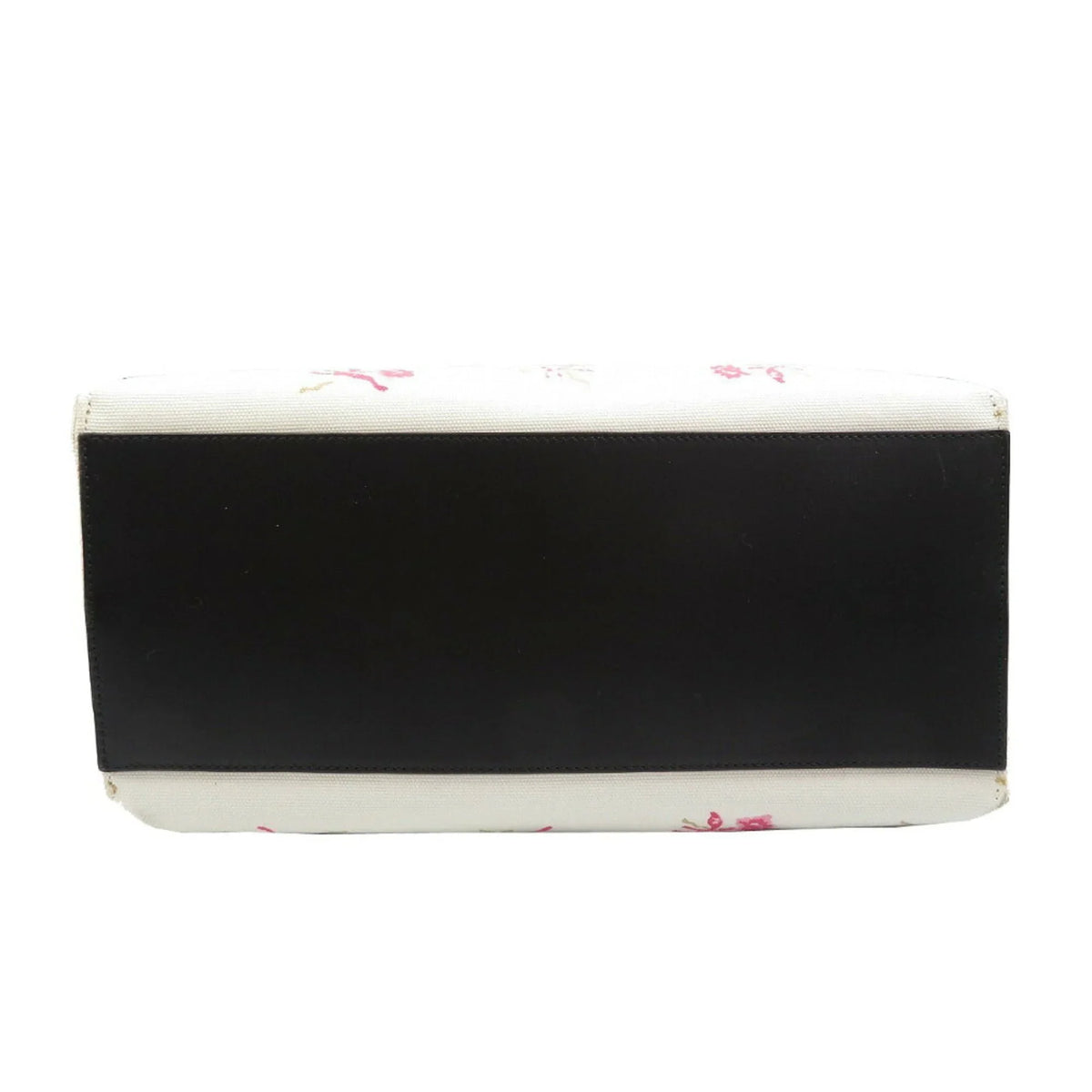 Pre-Owned Loewe Canvas Leather White Pink Black Tote Bag (Good)
