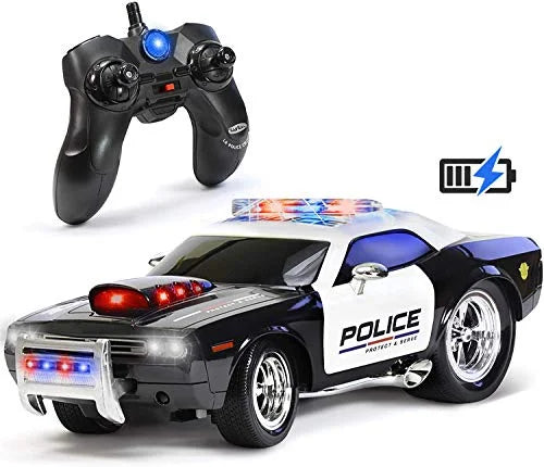 KidiRace RC Remote Control Police Car for Kids Sturdy Fun and Easy to Control