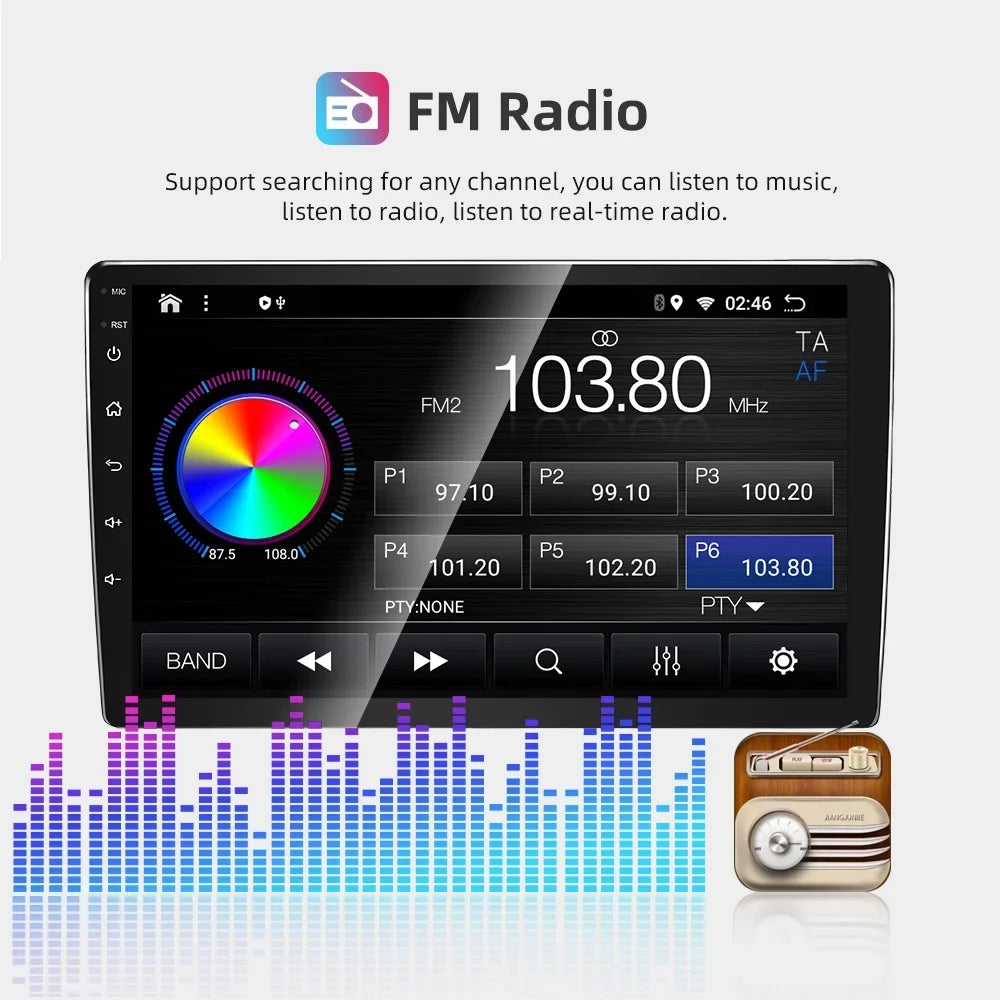 Android 11 Car GPS Navi Carplay Stereo Radio for Ford Escape 2007-2012 with carplay/Auto Backup Camera