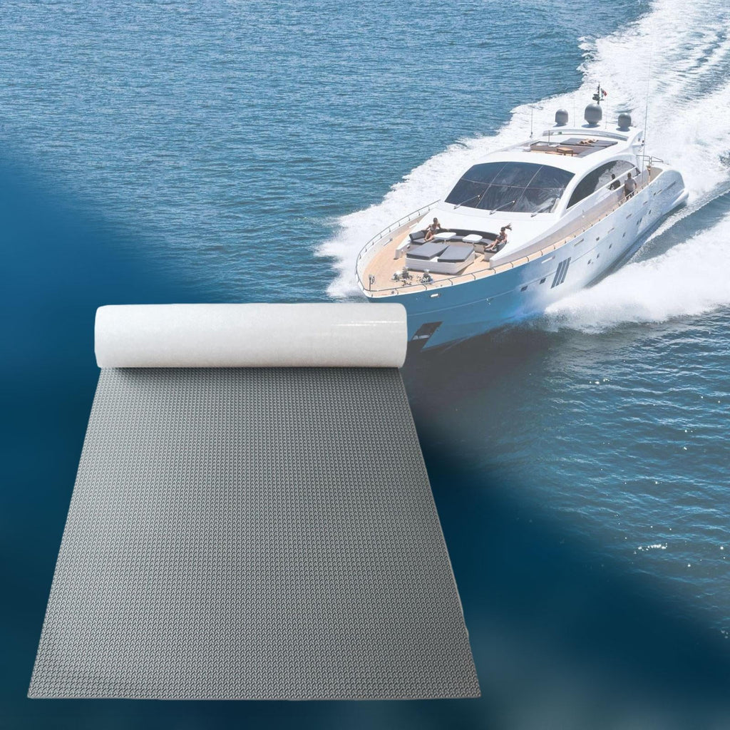 Tnarru Generic Boat Flooring Anti Slip Decking Sheet Easy to Clean Fluid Boat Carpet for Swimming Pool Yacht Swim Platform