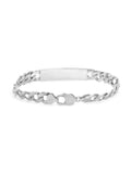 Curb Cuban Link Chain Mens ID Polished Bracelet 925 Sterling Silver 9 Inches