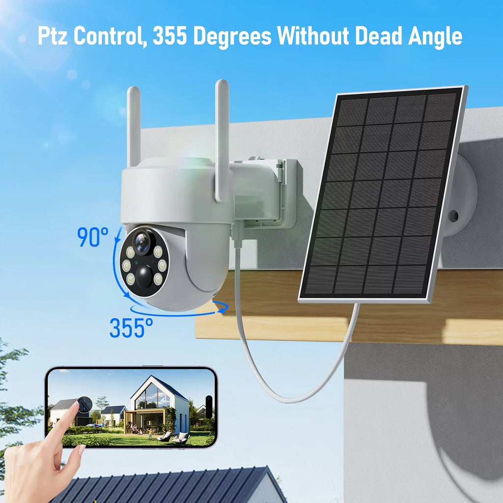 Toguard SC21 2K/4MP Solar Wireless WiFi Security Camera Outdoor PTZ Dome Camera