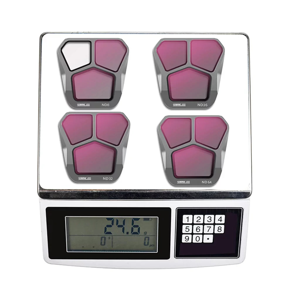 Dcenta Liquid ND Filters for DJI Mavic 3 - 4-Pack ND8/ND16/ND32/ND64 Filters