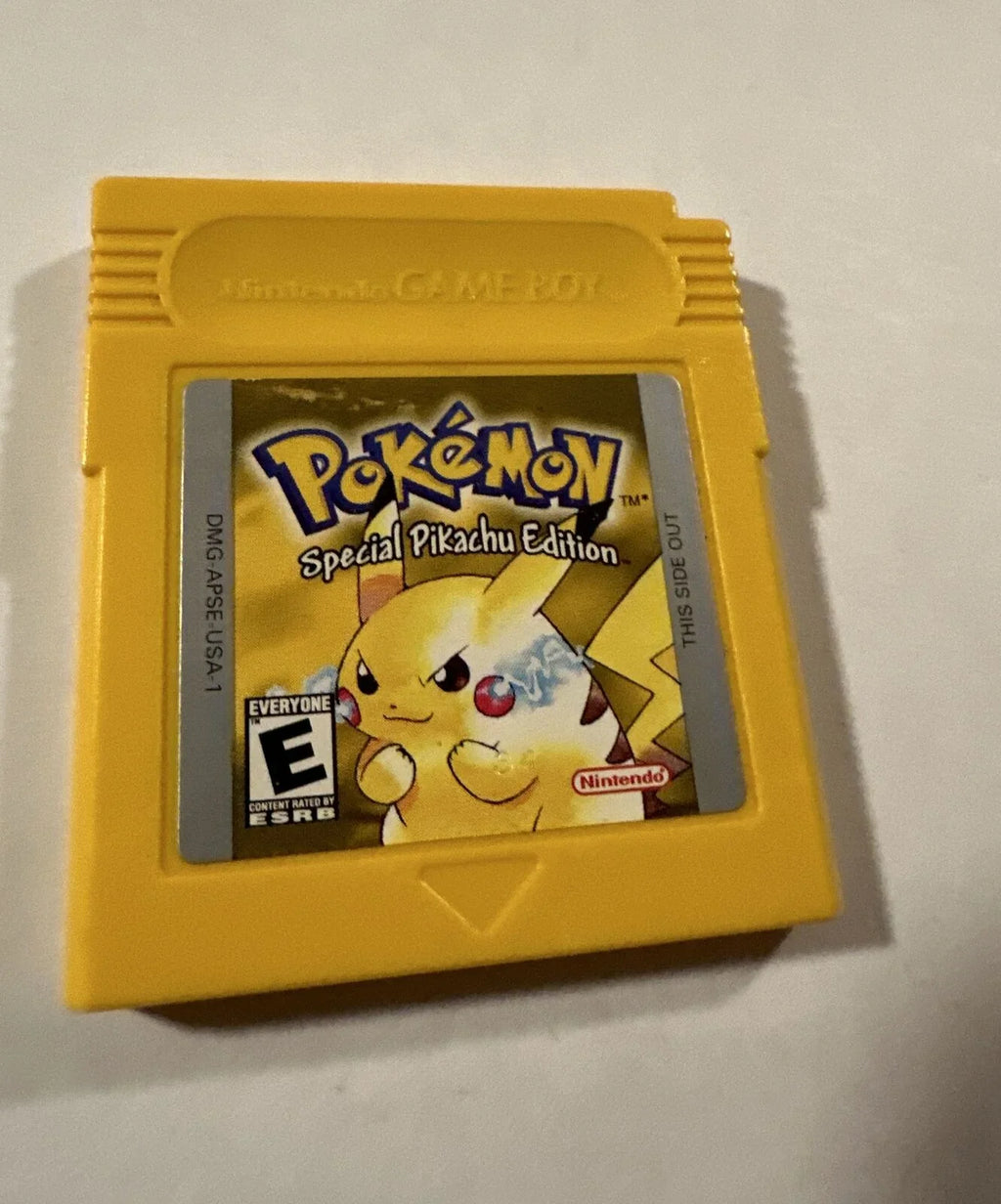 Pokemon Yellow Nintendo Gameboy Authentic Special Pikachu Edition