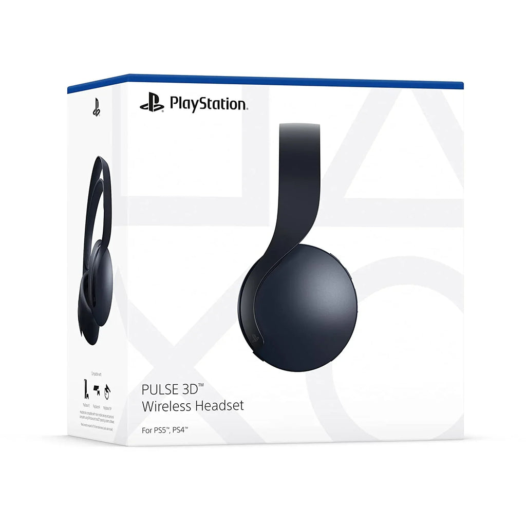 Playstation 5 Disc Version PS5 Console and Black Pulse 3D Headset Bundle with Microfiber Cleaning Cloth
