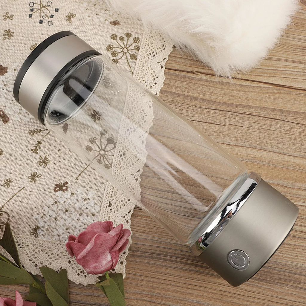 Portable Healthy Hydrogen Rich Fluid Maker Lonized Fluid Generator Bottle Lonizer Anti-Aging Antioxidant USB Rechargeable Liquid Filter Purifier Keep Body Hydrated