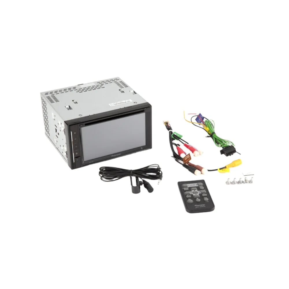 KIT2609 Bundle with Pioneer Multimedia DVD Car Stereo and Installation Kit - for 2013-2015 Nissan Titan w/Oversized Radio / Bluetooth Display Backup Camera, 2 Din Dash Kit