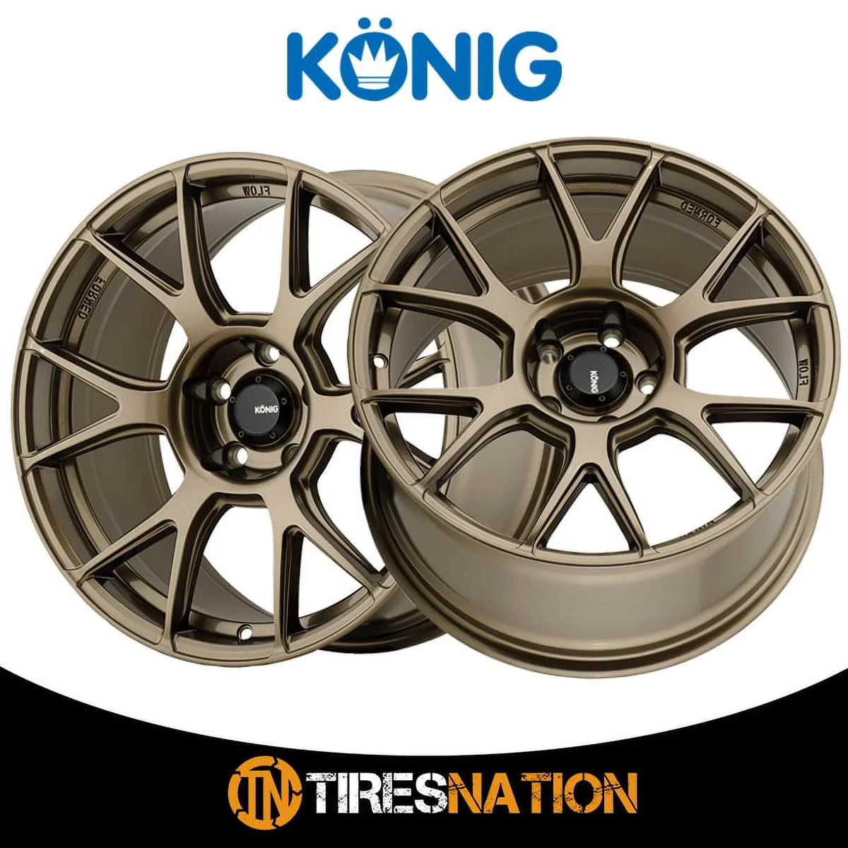 17x8 Konig 56BZ Ampliform Gloss Bronze Wheel 5x100 (40mm)