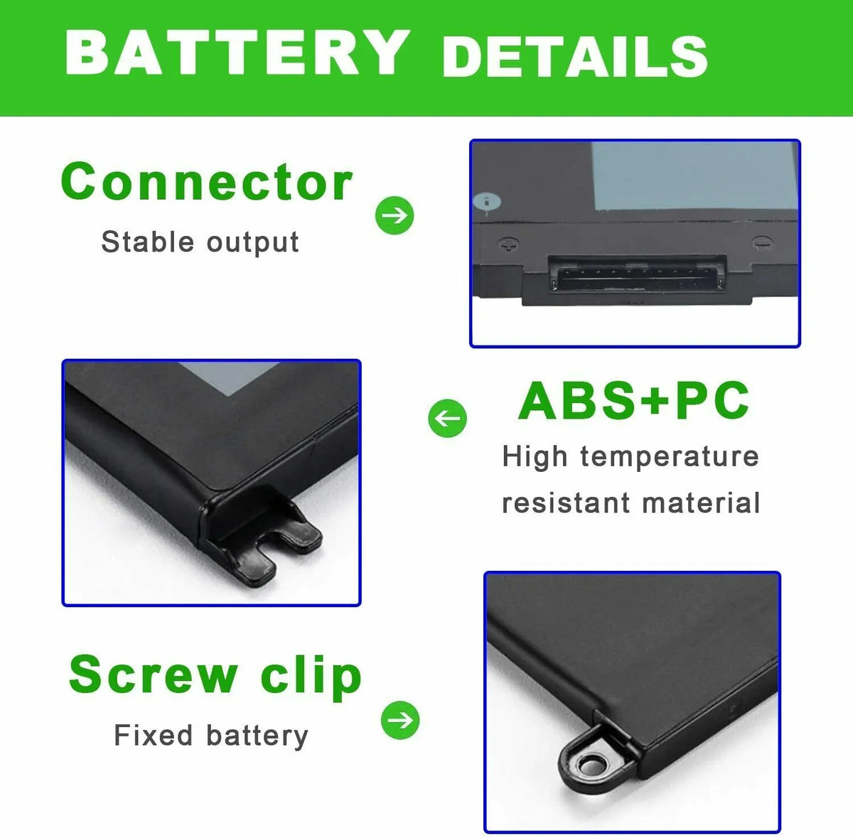 For WDX0R Battery Inspiron 5368 5378 5379 5565 5568 5575 5578 5579 5767