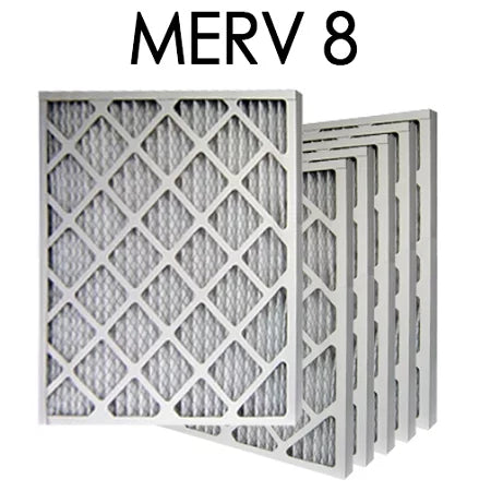 25x25x1 MERV 8 Pleated Air Filter 6PK | 24.75x24.75x.75 - Actual Size