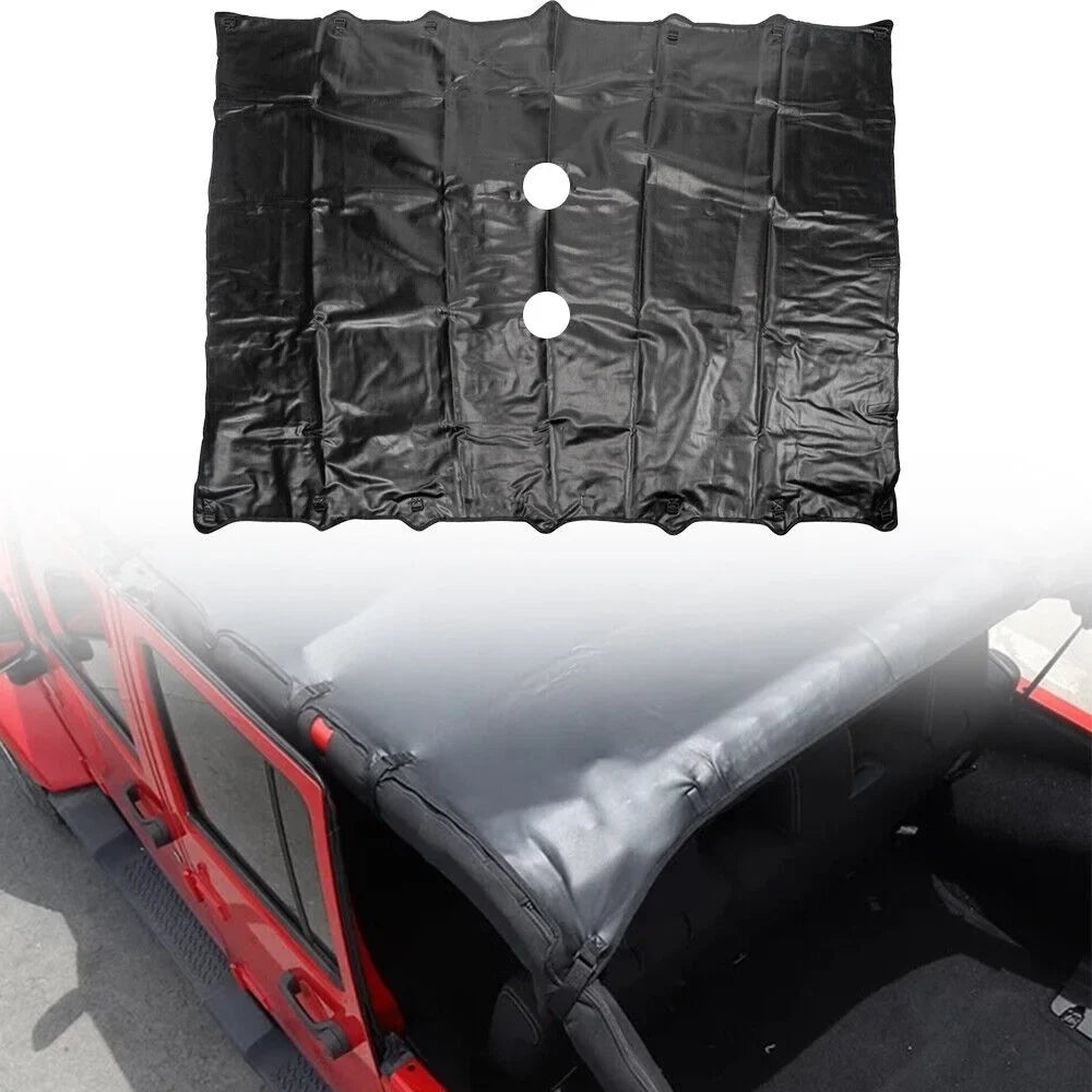 JLLOM Ultimate Leather Top Sunshade Protection for Jeep Wrangler JK JKU 07-18 - Shield Your Ride from Harsh Sunlight