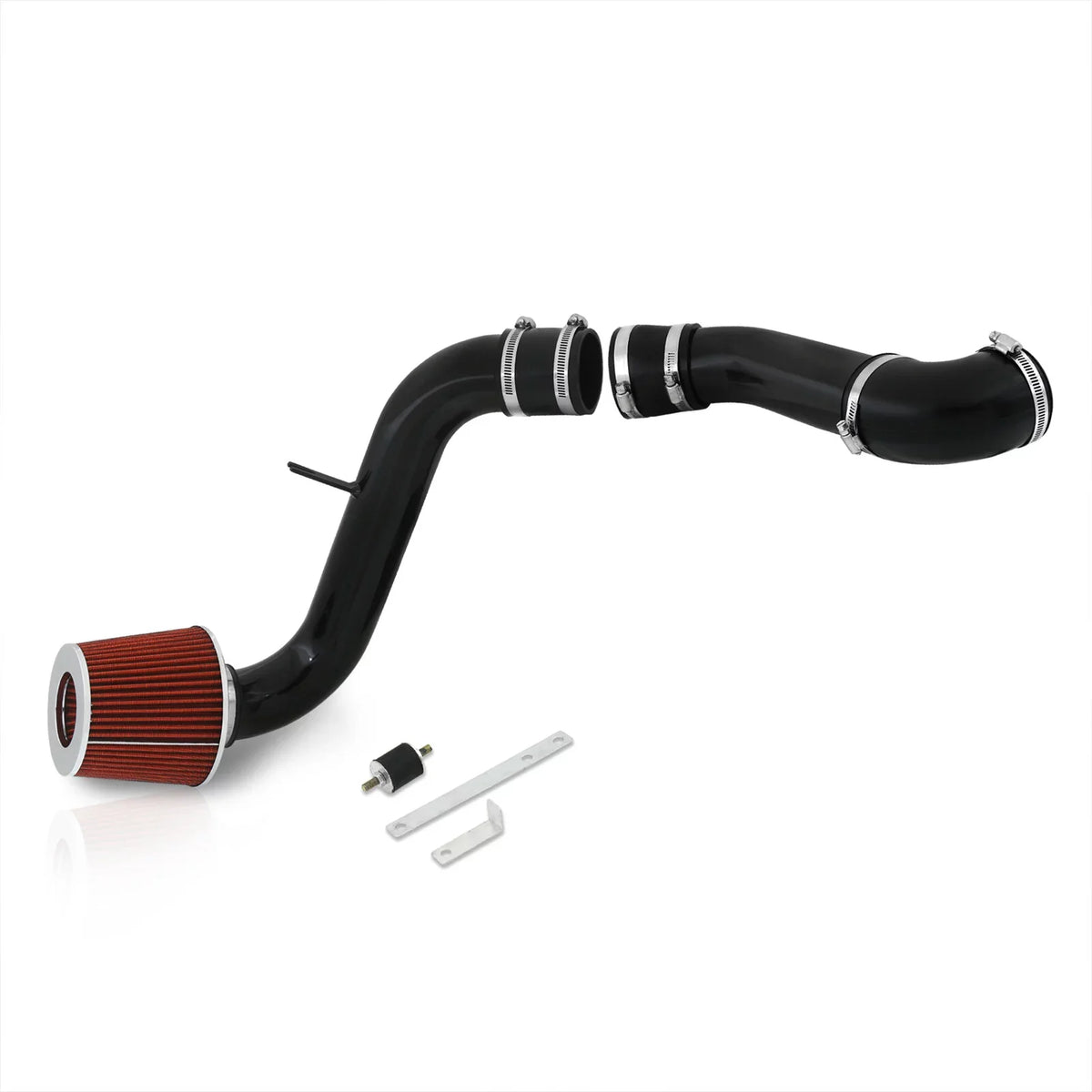 AJP Distributors Cold Air Intake CAI JDM Induction System Black Aluminum Piping Tube + Filter Compatible/Replacement For Mitsubishi Eclipse Galant 2.4L L4 3.0L V6 1999 2000 2001 2002 2003 2004 2005