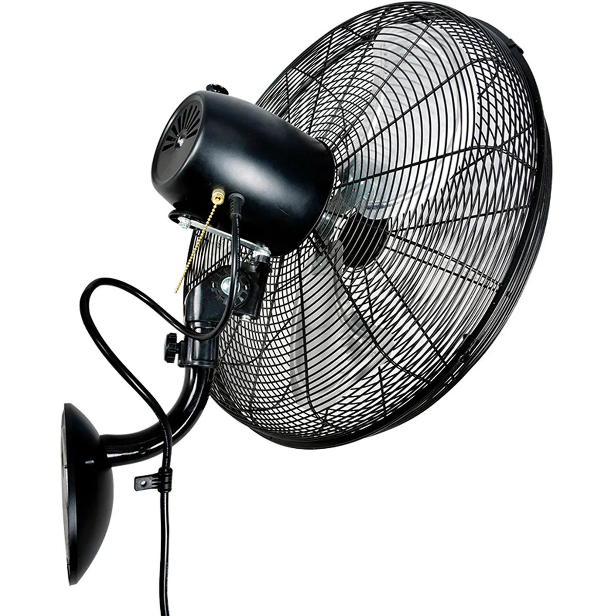 Global Industrial 20" Industrial Wall Mounted Oscillating Fan, 5,250 CFM, 1/6