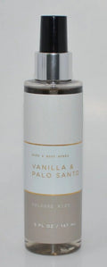 Bath & Body Works Men's Cologne Vanilla & Palo Santo 5 Fl Oz / 147 Ml smells like: warm and smooth—inspired by creamy sandalwood and comforting vanilla