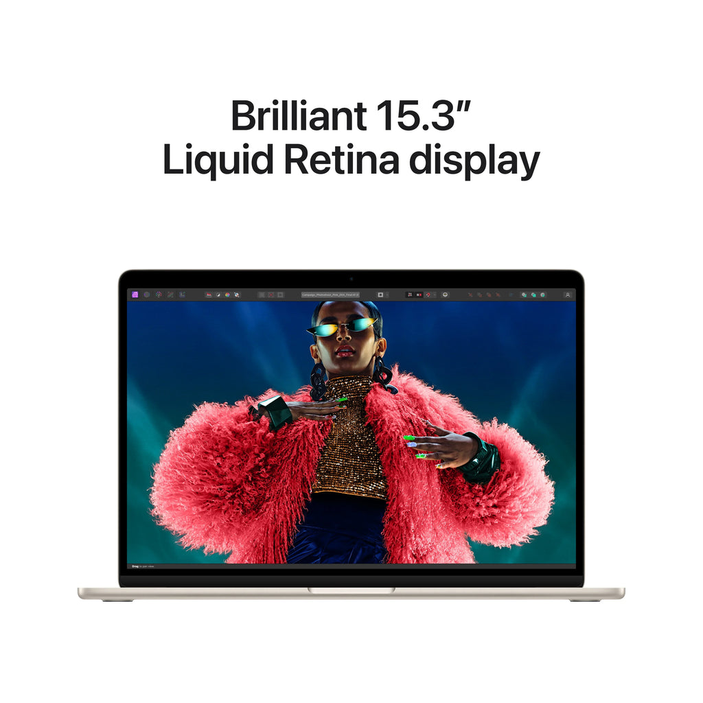 MacBook Air 15-in M3 8C CPU - 10C GPU, 8GB 256GB, Starlight - MRYR3LL/A (Spring 2024) + AppleCare Bundle