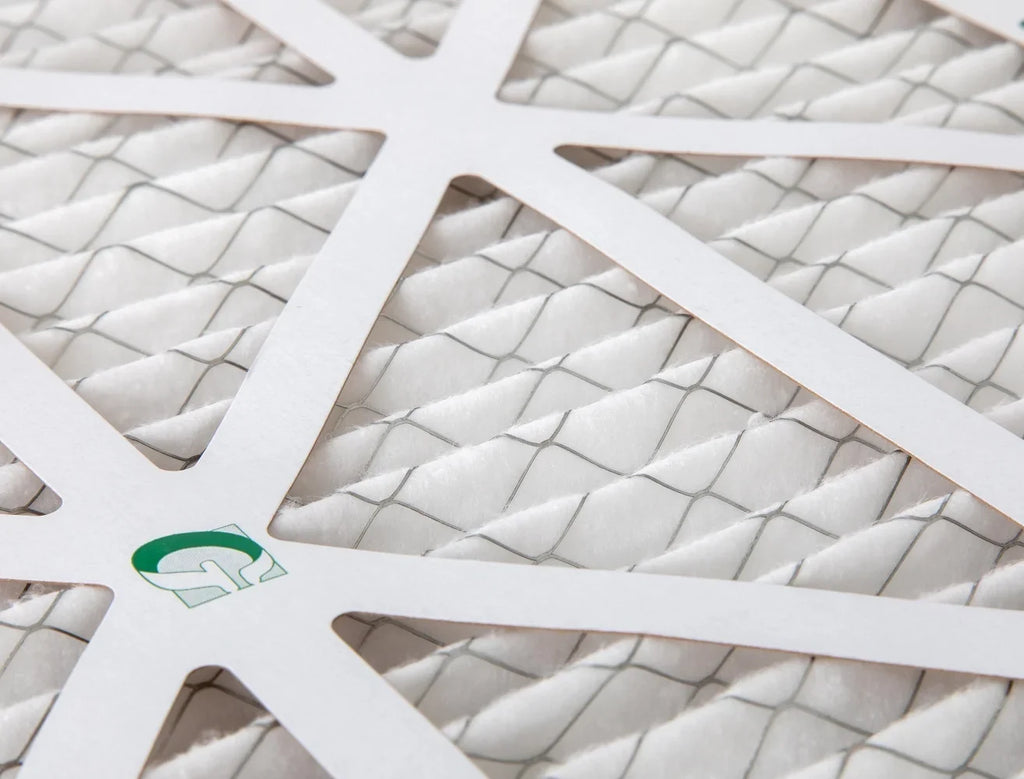 20x24x4 MERV 10 Pleated HVAC Air Filters by Glasfloss. ( Quantity 5 ) Exact Size: 19-3/8 x 23-3/8 x 3-3/4