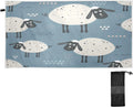 Bestwell Cute Black Face Sheep Beach Towel Oversized Towel Blanket, Thin Lightweight Microfiber Sand Free Quick Dry Towel, 31”X71” Multipurpose Pool Bath Yoga Swim Shower Towel