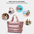 Segolike Travel Duffel Bag Liquid Tote Weekender Bag Overnight Bag Luggage Gym Bag for Men AndWomen , Pink