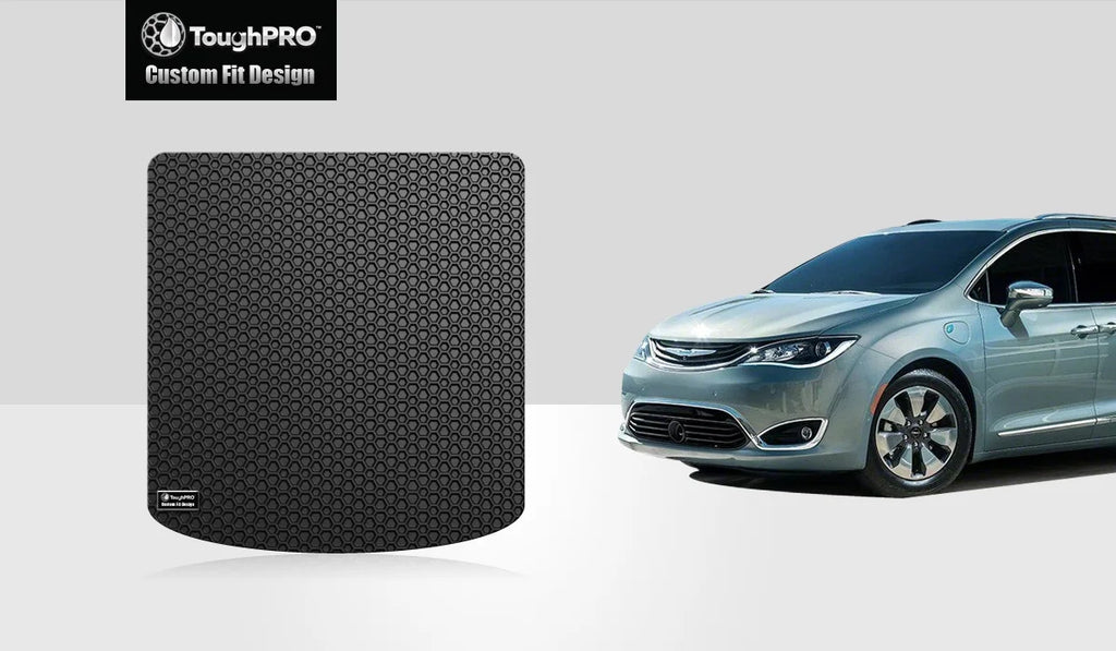 ToughPRO - Cargo Mat Compatible with DODGE Grand Caravan - All Weather Heavy Duty (Made in USA) - Black Rubber - 2014