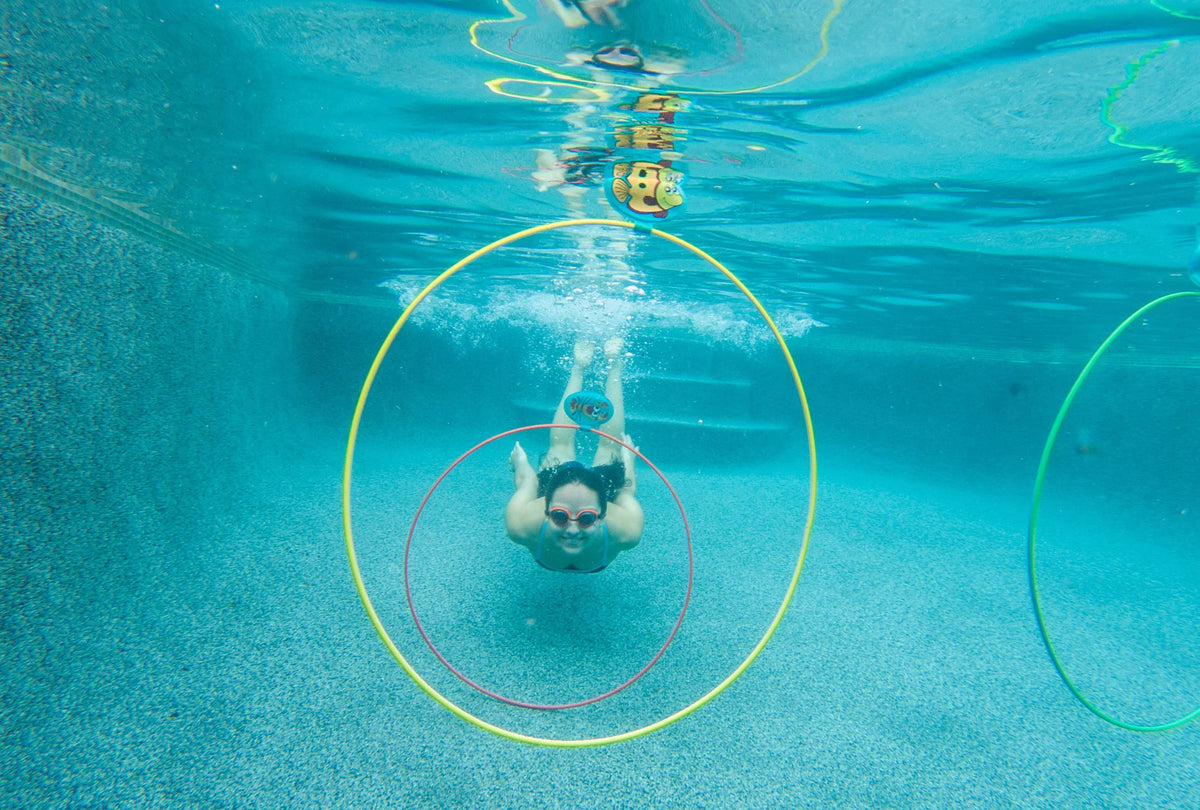 Liquid Sports Swim Thru Rings, Pool Toys, Children 8+ years (Colors Vary)