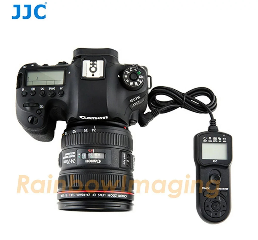 JJC TM-A Intervalometer Timer Remote Shutter Cord for EOS 1D 1D C 1D Mark II III IV II N 1Ds Mark II III 1D X 1D X Mark II 5D Mark II III IV 5DS 5DS R 6D 6D Mark II 7D 7D Mark II 50D EOS R5