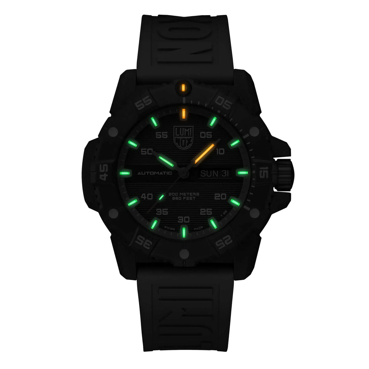 Luminox XS.3862 Men's Master Carbon Seal Grey Rubber Strap Watch