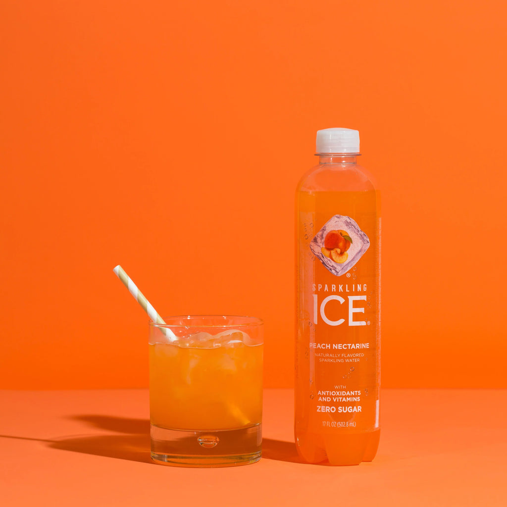 Sparkling Ice® Naturally Flavored Sparkling Liquid Peach Nectarine 17 Fl Oz, (Pack of 12)