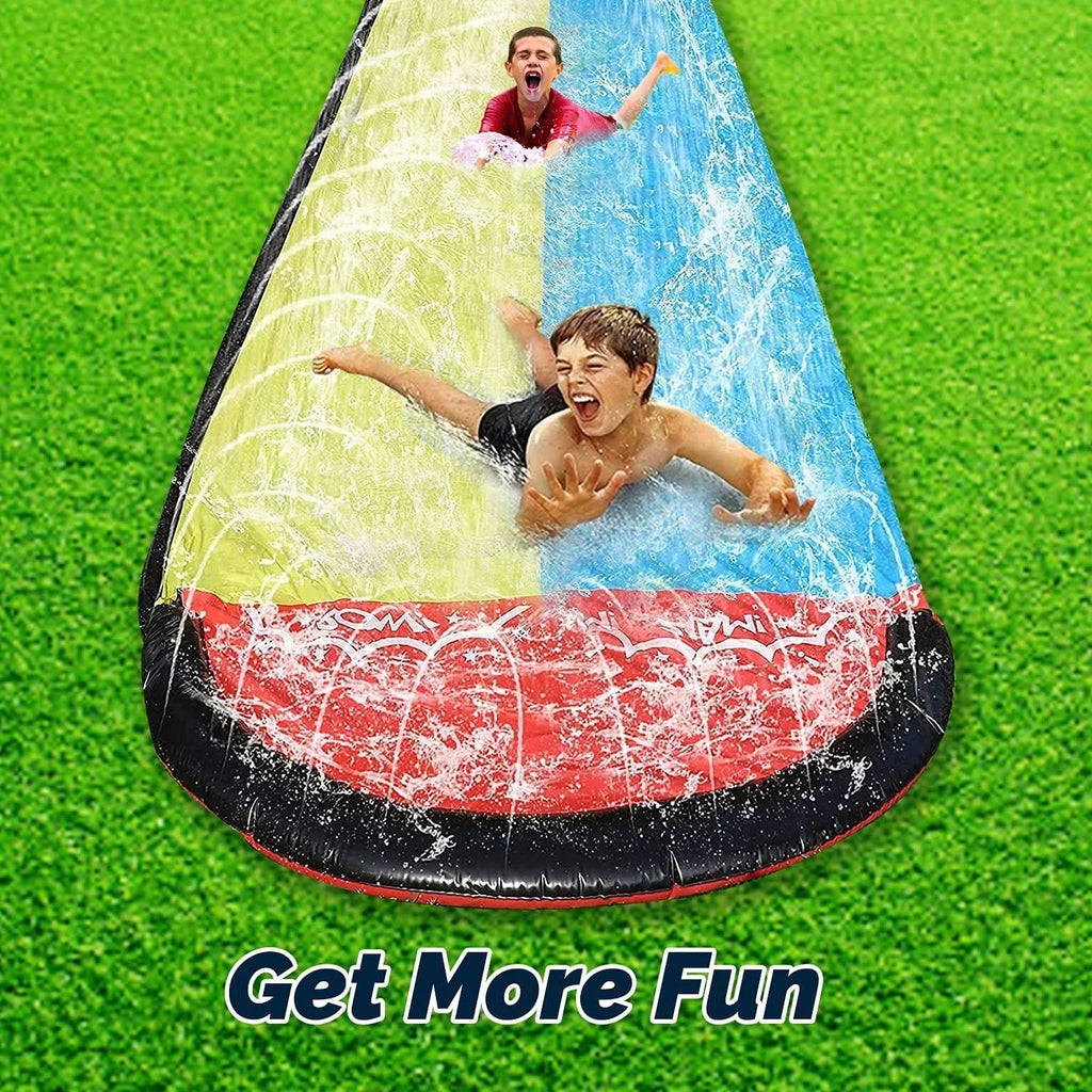 Vivazy 15.5ft Summer Backyard Quality PVC Smooth Slick , Liquid Slides Inflatable Crash Pad