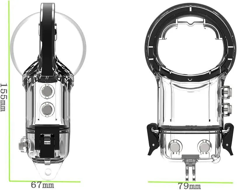 Liquid housing for Insta360 x3 50 m depth insta360 accessories