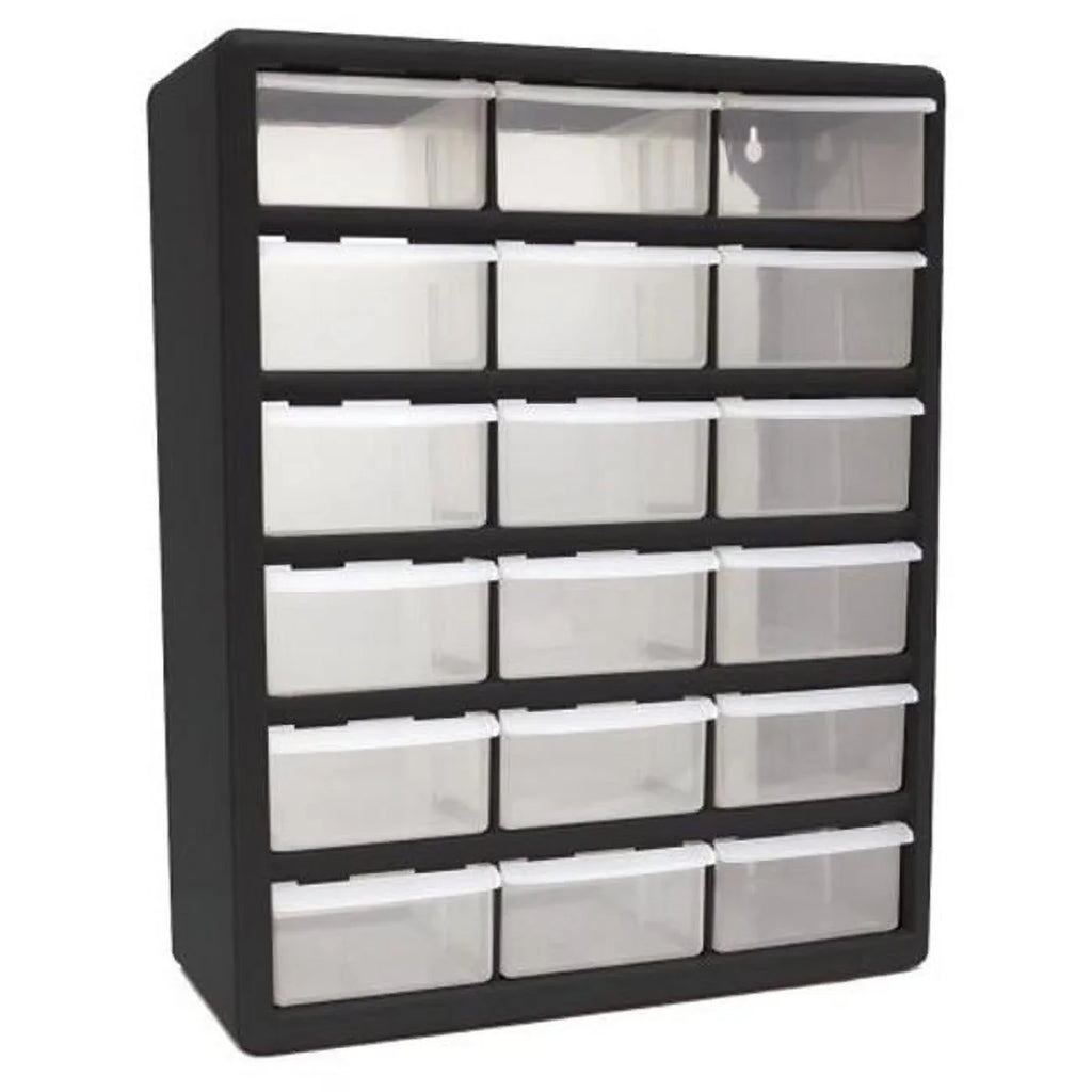 Homak HA01018001 18 Drawer Parts Organizer