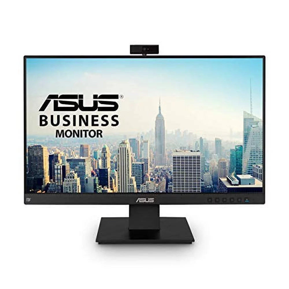 BE24EQK 23.8" Business Monitor with Webcam, 1080P Full HD IPS, Eye Care, DisplayPort HDMI, Frameless, Built-in Adjustable 2MP Webcam, Mic Array, Stereo Speaker, Video Conference