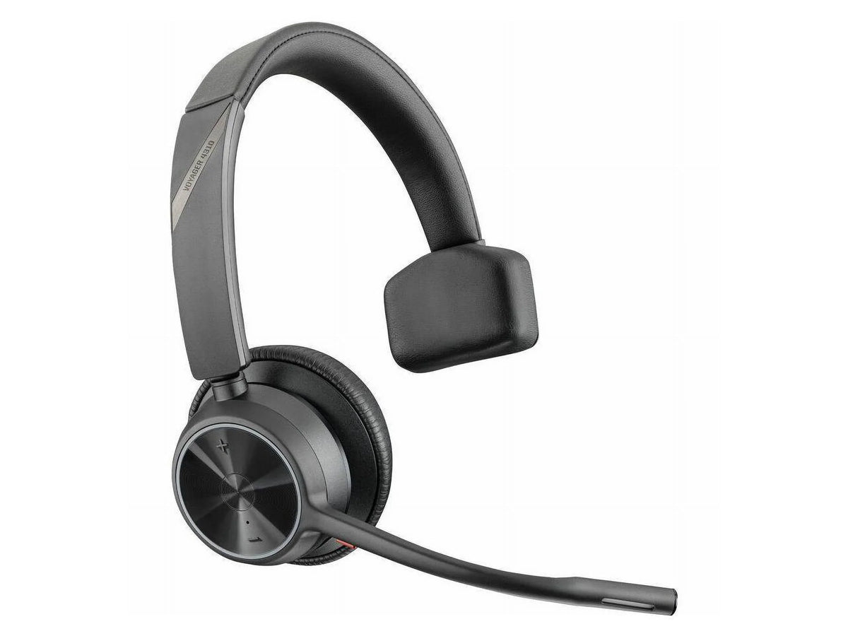 Poly VOYAGER 4300 UC 4320 Headset - Stereo - USB Type A - Wired/Wireless - Bluetooth - 164 ft - 20 Hz - 20 kHz - Over-the-head - Binaural - Ear-cup - 4.92 ft Cable - Noise Cancelling MicrophoneTAA ...