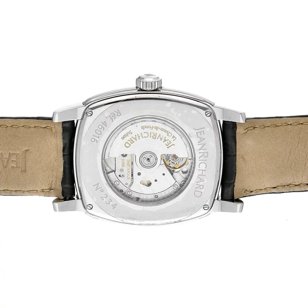 Jean Richard 46016 TV Monitor XL Moonphase Steel Leather Automatic Men's Watch