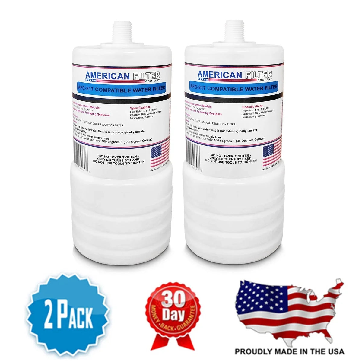 AFC Brand , Fluid Filter Cartridge , Model # AFC-APH-217 , Compatible with 3M® 4629020 - 2 Pack - Made in U.S.A.