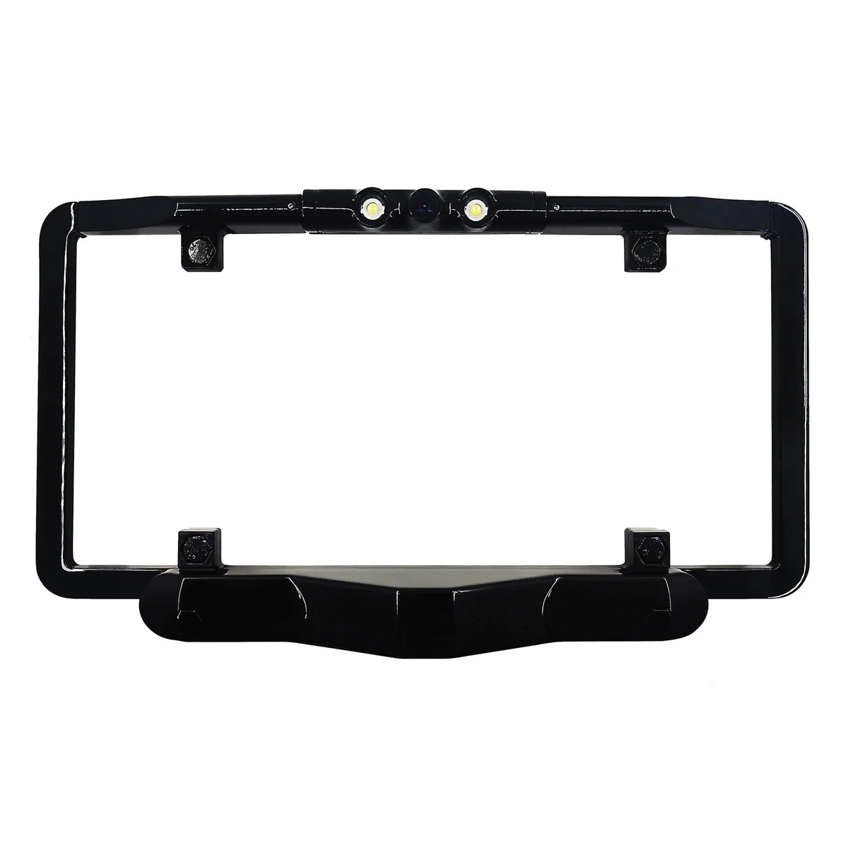 BOYO Vision VTLBSD1 Ultra-Slim Full-Frame License Plate Backup Camera with Built-in Blind Spot Detection and LED Lights, VTLBSD1