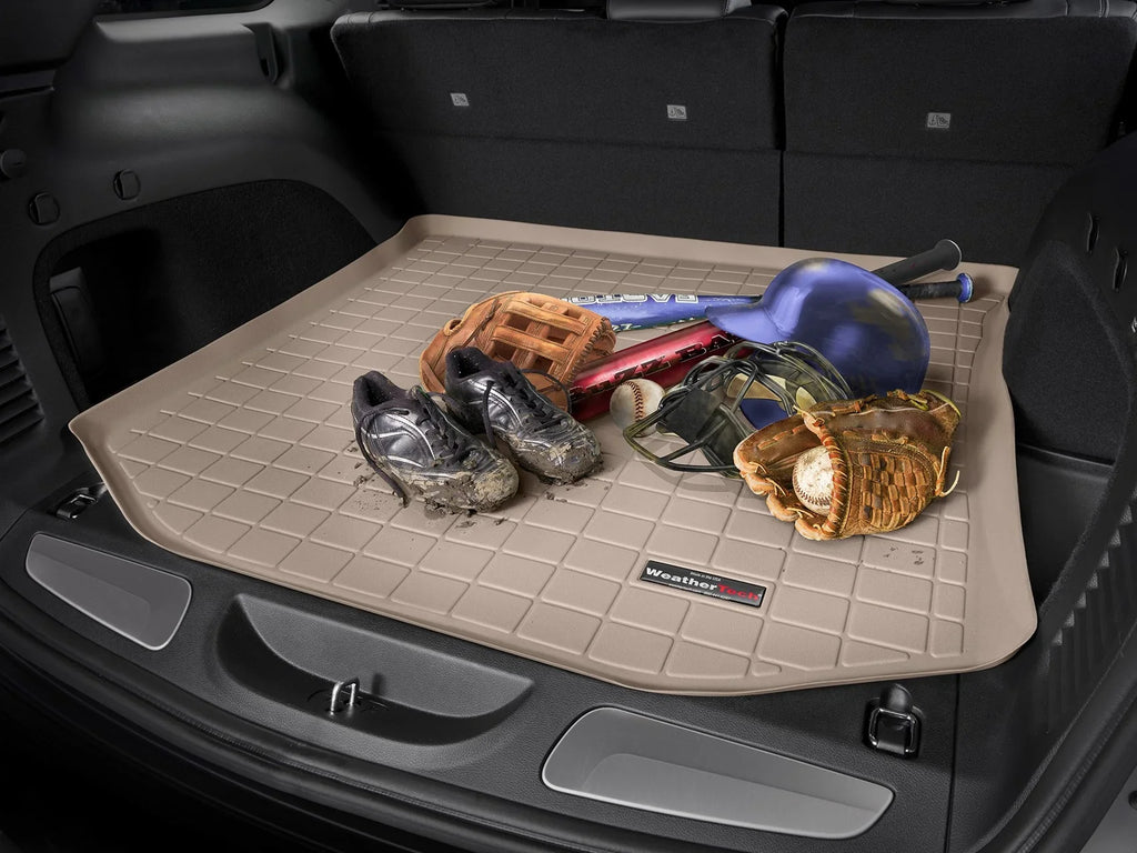 WeatherTech Cargo Trunk Liner with Bumper Protector compatible with Ford Edge, Edge ST - Behind 2nd Row Seating With Bumper Protector, Black