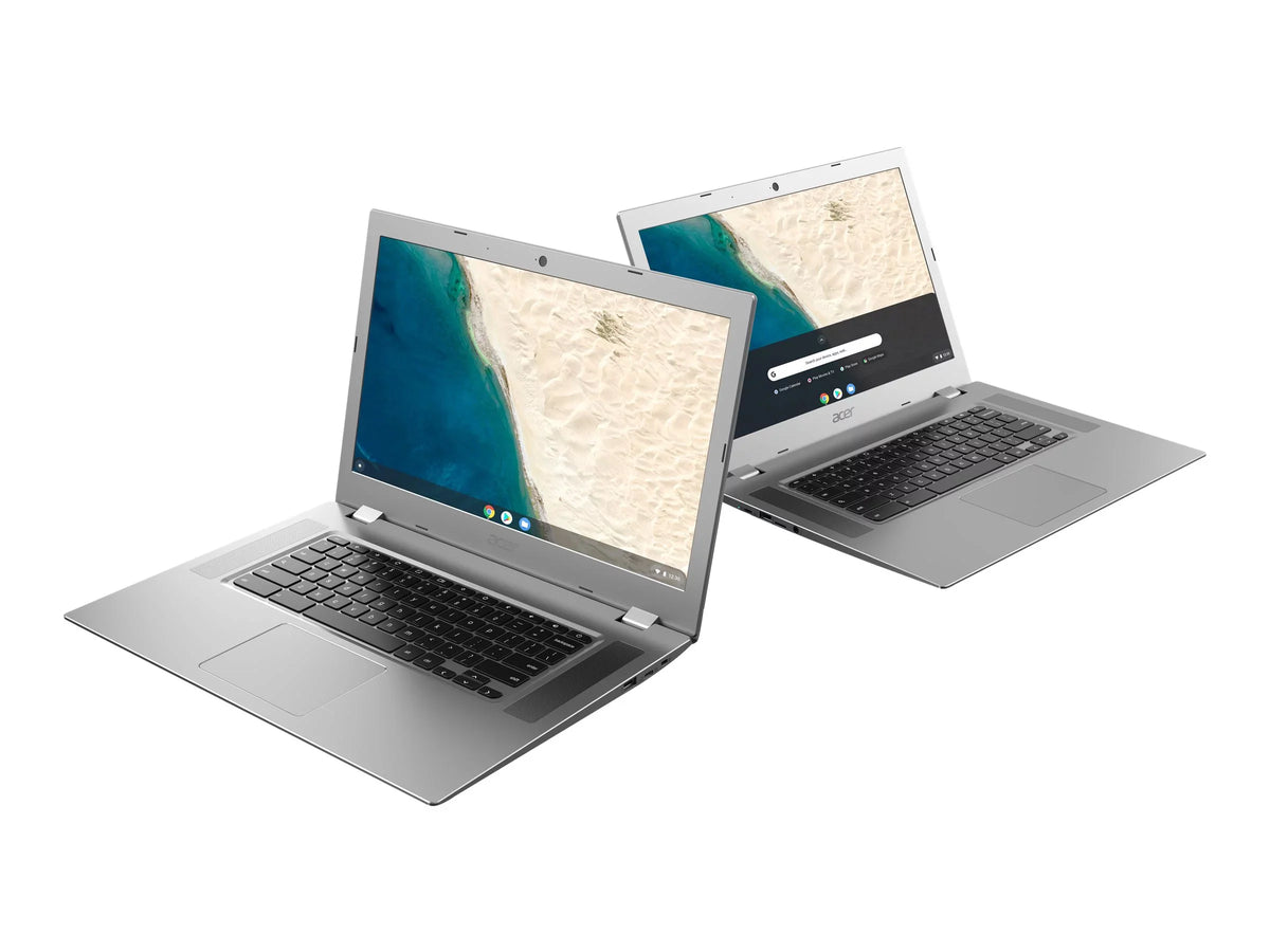 Chromebook 315 CB315-2H-68E6 - A6 - 9220C / up to 2.7 GHz - Chrome OS - Radeon R5 - 4 GB RAM - 32 GB eMMC - 15.6" IPS 1920 x 1080 (Full HD) - Wi-Fi 5 - pure silver - kbd: US