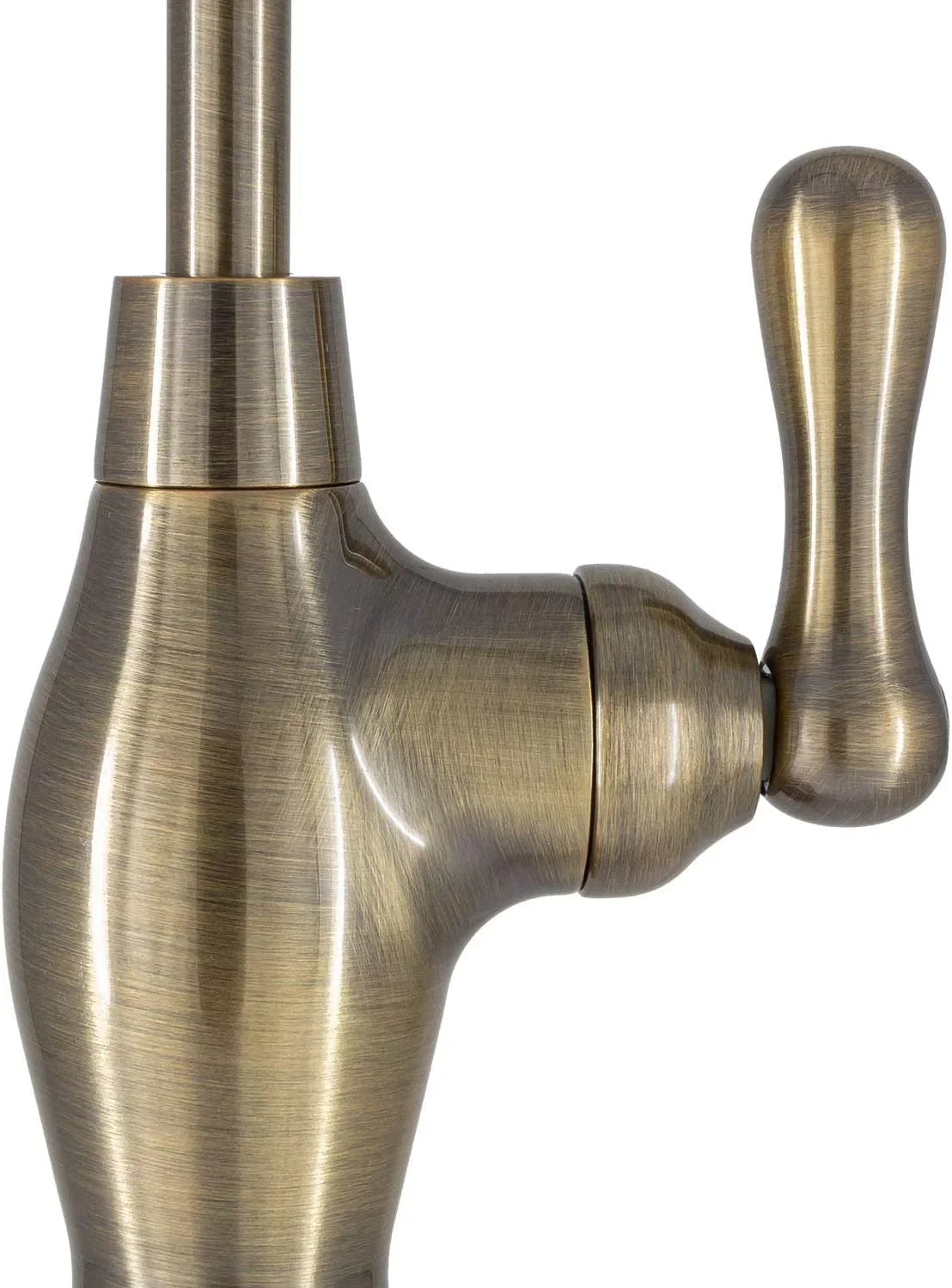 Metpure Liquid Filtration Faucet Antique Brass Vase Style Non Air Gap Reverse Osmosis Drinking Liquid Dispenser With Faucet Wrench