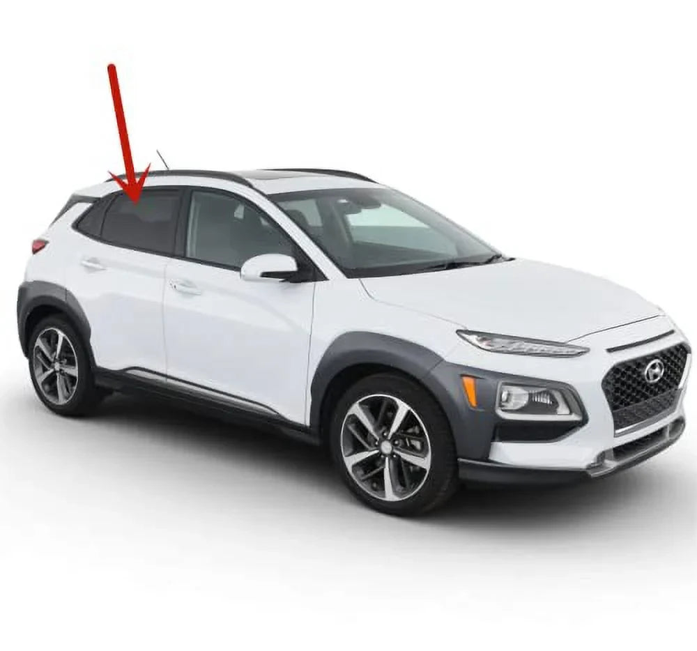 Factory Privacy Tinted Passenger Right Side Rear Door Window Door Glass Compatible with Hyundai KONA / KONA Electric / KONA N 2018-2023 Models