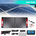200 Watts Folding Solar Panel Kit, Solar Generator Charger with Digital Adapter for Caravan Boat/Car/RV/Automobile Battery