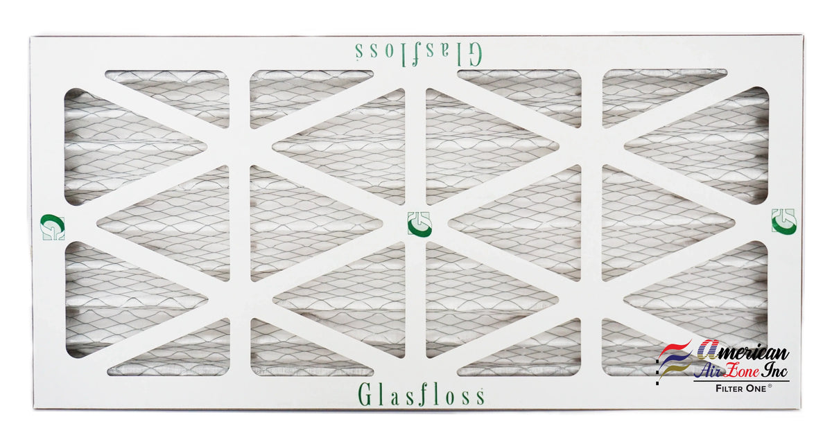 Glasfloss Air Filter 10x25x2 - 2" MERV 10 - (Pack of 6) - Pleated AC or HVAC Air Filter - Furnace Air Filter - Home or Office - Made In The USA.