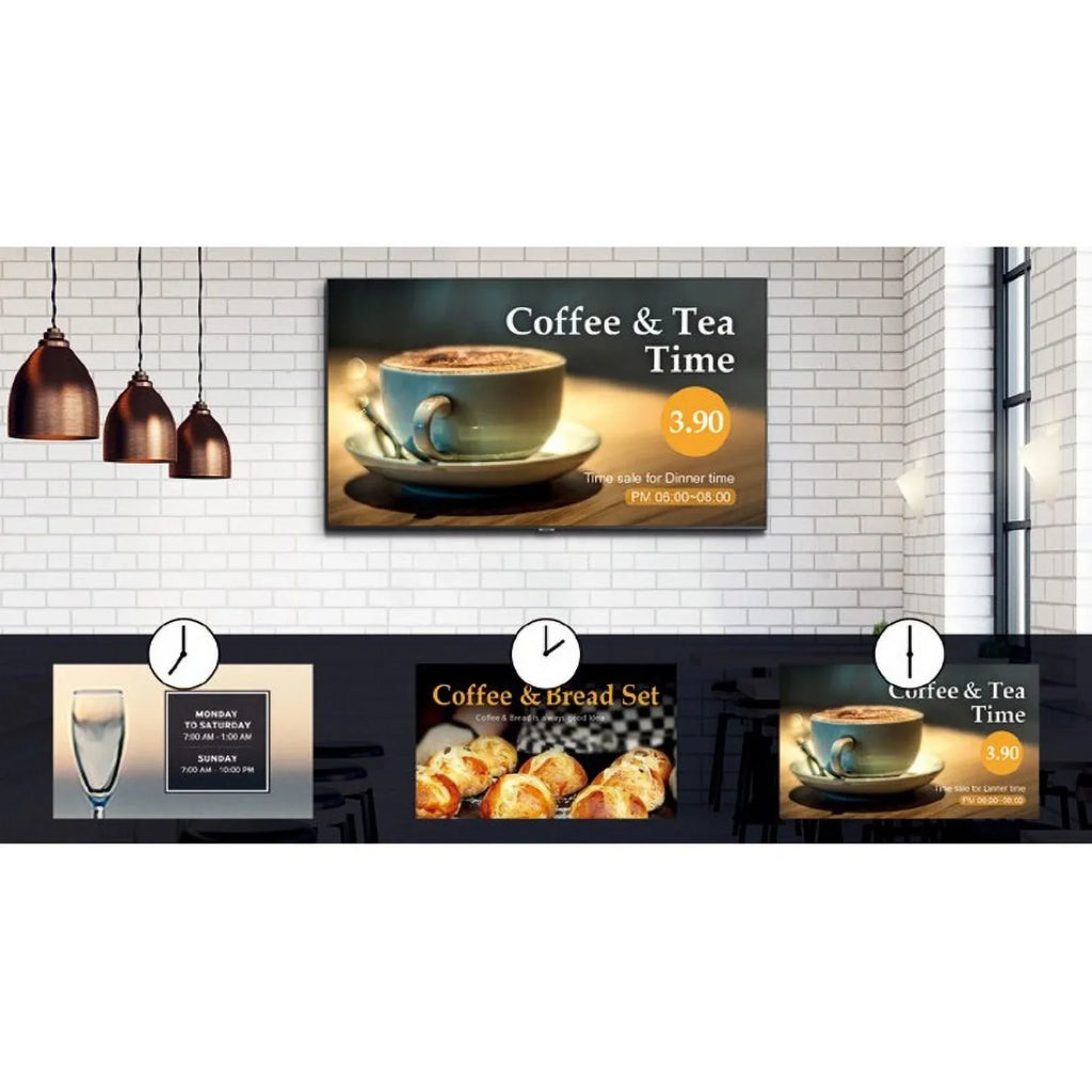 QE75T 75" 8ms (Typ.) 3840 x 2160 (4K) 16.7 Million Colors Display 4000:1 Built-in Speaker
