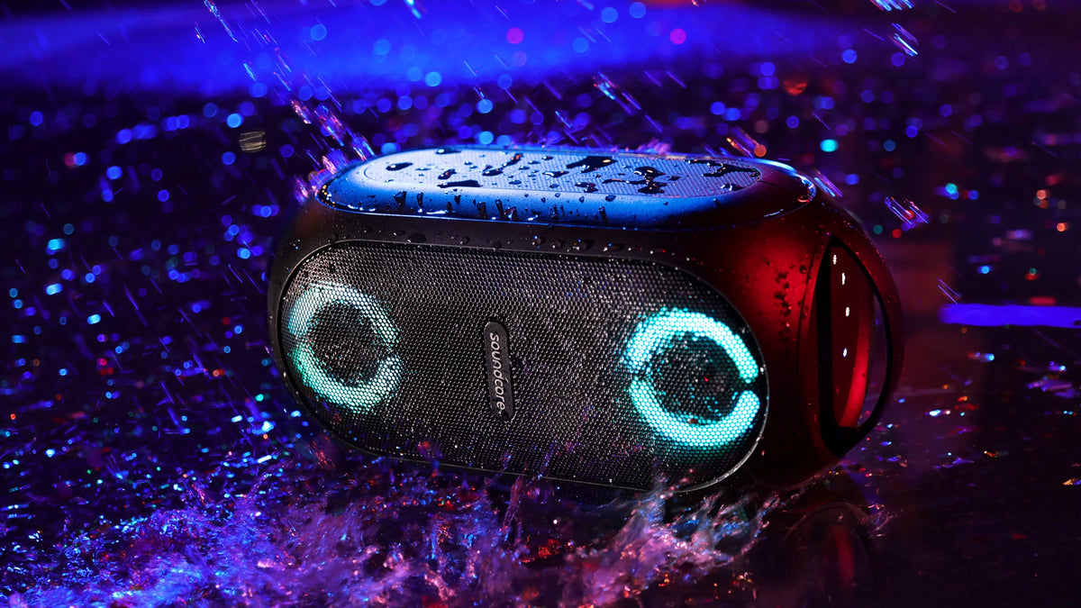 Soundcore by Anker- Rave PartyCast Portable Speaker | 80W | IPX7 Liquid | 18-Hour Playtime | Black | A3390Z12