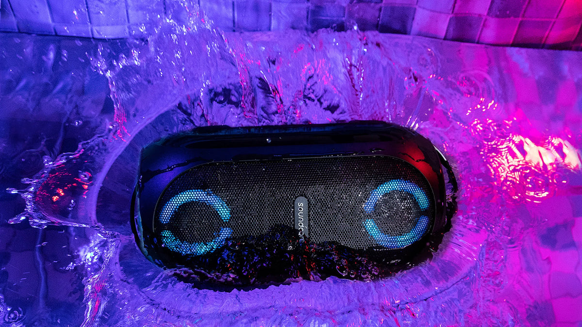 Soundcore by Anker- Rave PartyCast Portable Speaker | 80W | IPX7 Liquid | 18-Hour Playtime | Black | A3390Z12