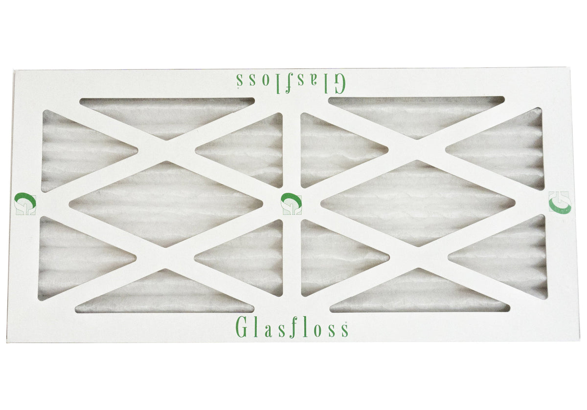 Glasfloss 13x18x1 - MERV 10 -Qty:12 - Furnace Air Filter - Made in USA (Actual Size: 12.5 x 17.5x7/8 inch)
