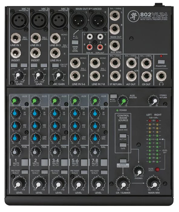 Soundcraft Mini Stagebox 16R MSB16R 16x8+Mackie 8-Ch. Mixer+Samson Headphones