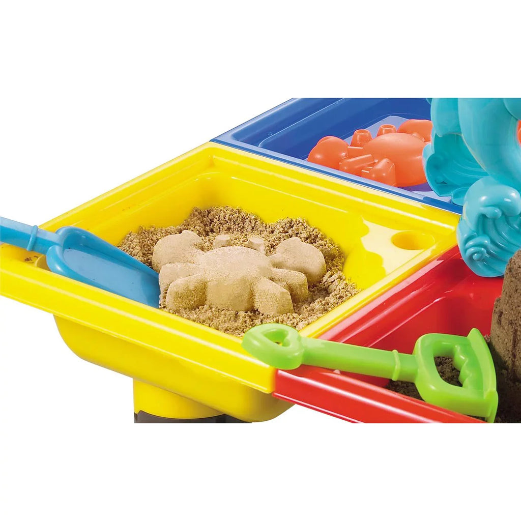 Mundo Toys Beach Toys Sand Liquid Activity Table Set 25 Pcs with Dolphin
