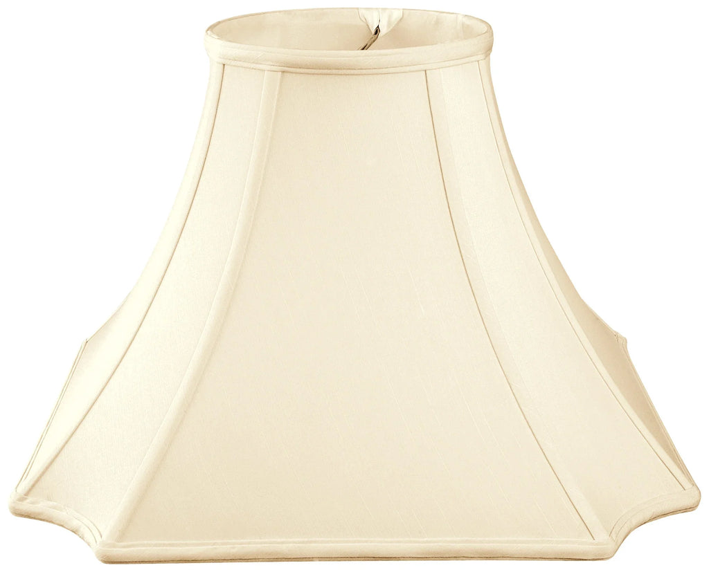 Royal Designs 10" Square Inverted Cut Corner Lamp Shade Eggshell