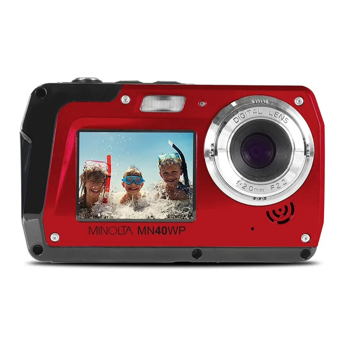 Minolta 48 MP Liquid Digital Camera, Red